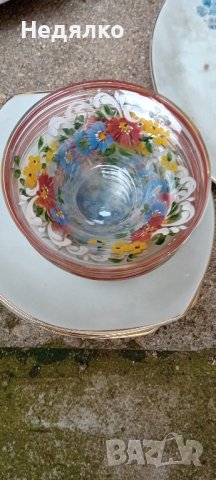 21бр Бг порцелан,1956г,Нов,плата,чинии, снимка 2 - Антикварни и старинни предмети - 42743962