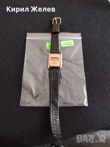 Ретро модел дамски часовник от соца много красив с кожена каишка за колекция Арт - 26783, снимка 6 - Дамски - 36550079