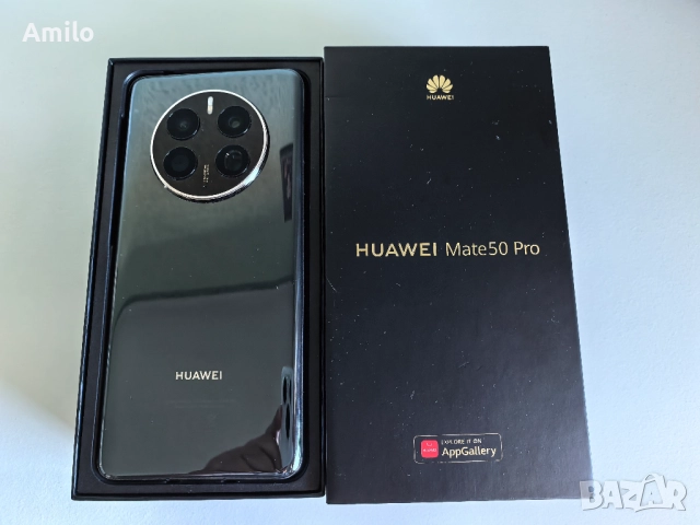 Продавам Huawei Mate 50 Pro Black, снимка 3 - Huawei - 51776336