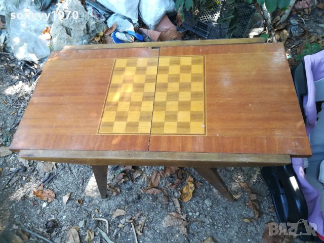 НЕВИЖДАНА СТАРА МАСА ЗА ШАХ АНТИК-FULL HD, снимка 2 - Колекции - 30178964