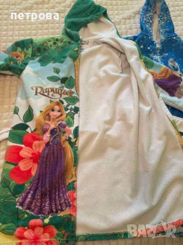 2 бр. халат хавлия за баня за 6-8 години, снимка 5 - За банята - 47999962