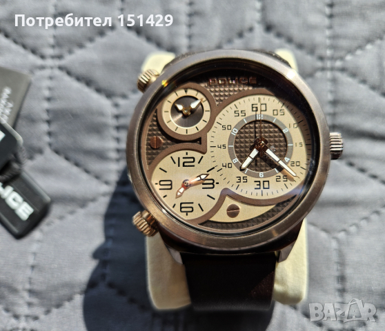 POLICE много голям мъжки часовник оригинален отлично състояние