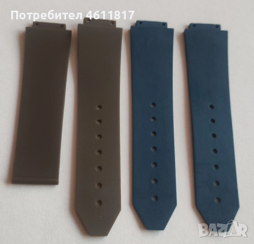 Силиконови каишки за часовник HUBLOT 21-15мм, снимка 4 - Каишки за часовници - 52179427