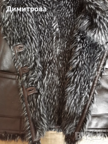 Много топло палто /яке, еко кожа , снимка 2 - Якета - 52805072