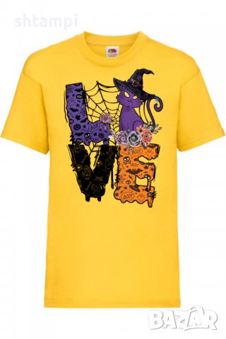 Детска тениска Love Witch,Halloween,Хелоуин,Празник,Забавление,Изненада,Обичаи,, снимка 7 - Детски тениски и потници - 38157971