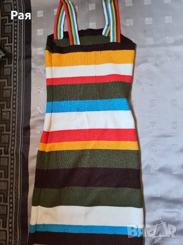 Дамска шарена рокля, снимка 5 - Рокли - 50657958