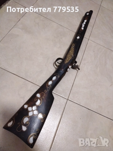 СТАРА РЕПЛИКА НА КРЕМЪЧНА ПУШКА, снимка 2 - Антикварни и старинни предмети - 52791849