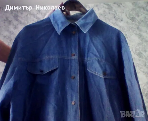 Дамска дънкова риза ,Нова , снимка 3 - Ризи - 55857837