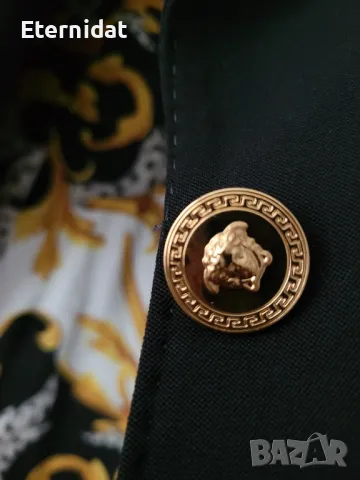 Черно сако блейзър VERSACE , снимка 4 - Сака - 48218961
