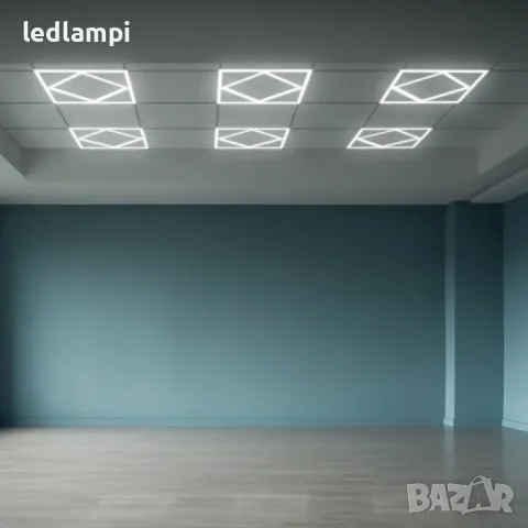 LED Панел-Рамка 64W Квадрат 595x595mm 6500K, снимка 6 - Лед осветление - 56002740