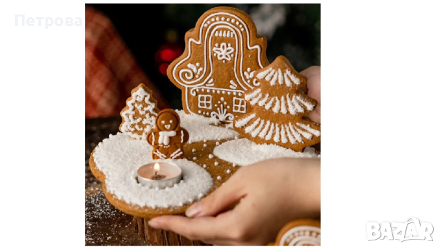 Релефни резци за Коледна къщичка – 8 части, снимка 5 - Форми - 44598116