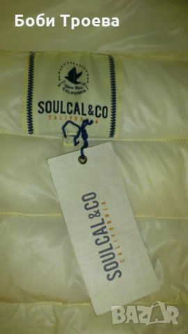 Свежо есенно-зимно предложени- яке " SoulCal" в цвят шампанско,внос от Англия, снимка 4 - Якета - 30364028