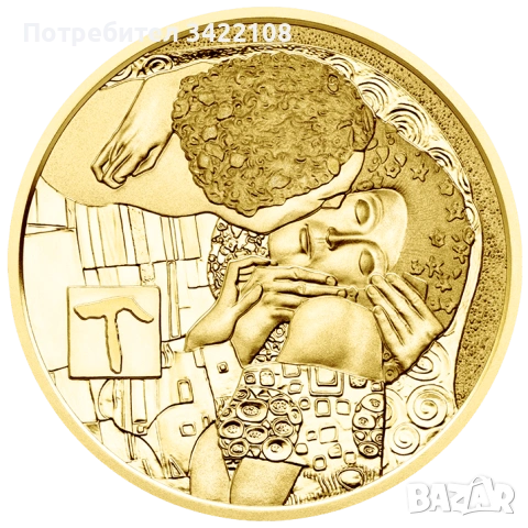 "Климт и неговите жени”: комплект от 5 златни монети по 10 грама в качество Proof , снимка 10 - Нумизматика и бонистика - 53194544