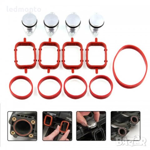 6бр х 22мм 32мм 33мм Тапи за вихрови клапи пеперудки BMW БМВ, снимка 2 - Части - 30344934