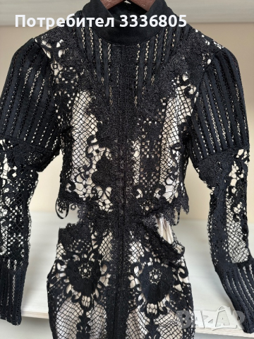 Официална дантелена рокля, снимка 2 - Рокли - 44599250