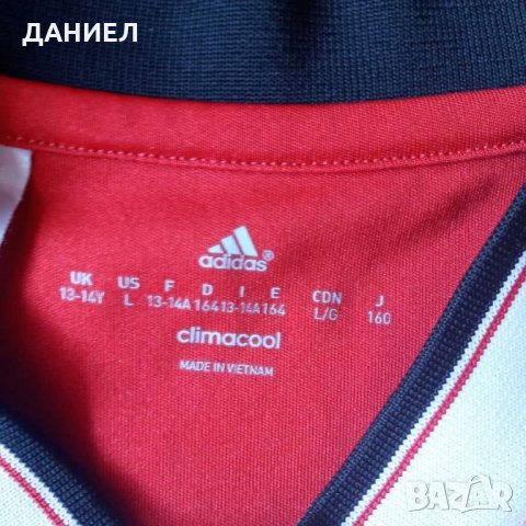 Оригинална Детска тениска Adidas climacool Manchester United раэмер 13-14 години , снимка 4 - Футбол - 29262044