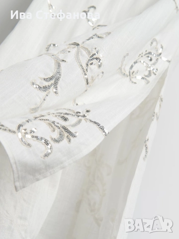 Нова елегантна дълга рокля дължина рокля вискоза  дискретни паети   , снимка 3 - Рокли - 50930824