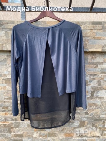 Свободна интересна блуза Pologarage, снимка 2 - Блузи с дълъг ръкав и пуловери - 36597218