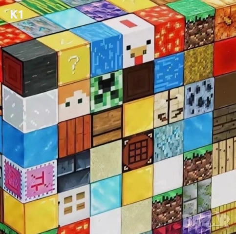 Голям комплект Магнитни кубчета Майнкрафт Minecraft Magnetic Blocks, снимка 2 - Образователни игри - 51565807