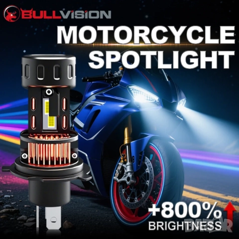 Диодни крушки H4  с вграден вентилатор, снимка 2 - Аксесоари и консумативи - 52305854