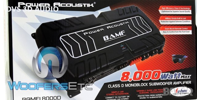 Усилвател POWER ACOUSTIK BAMF1-8000D