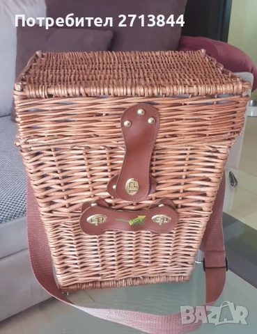 Плетена винтидж кошница за пикник