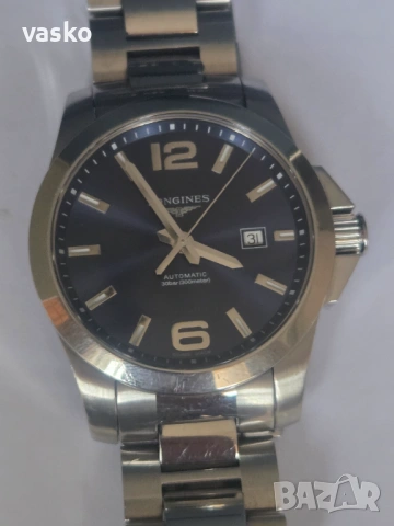 Longines автомат,документи 300m, снимка 2 - Мъжки - 54028358