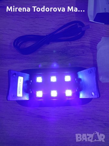 Apres X-Lite презареждаема портативна без кабел LED светлина за нокти, снимка 4 - Продукти за маникюр - 35151259