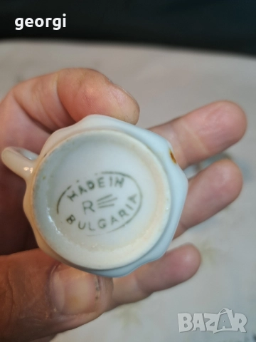 пет чаши за ракия стар български порцелан 27/5, снимка 5 - Чаши - 51779179