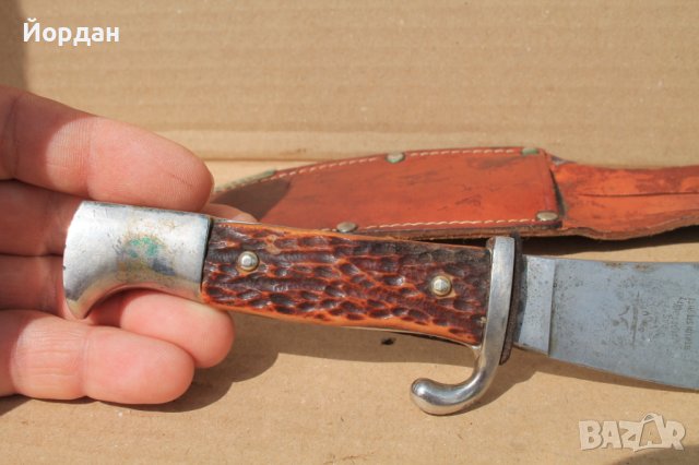 Немски ловен нож, снимка 6 - Антикварни и старинни предмети - 40737336