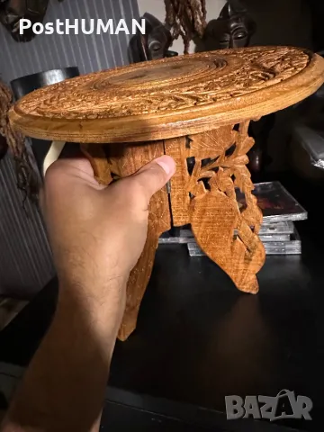 Дървена масичка , снимка 7 - Антикварни и старинни предмети - 47439993