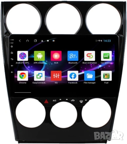 Мултимедия, за MAZDA 6, Двоен дин, Навигация, МАЗДА 6, дисплей 2 Дин, плеър 9“ екран, Android, MP3