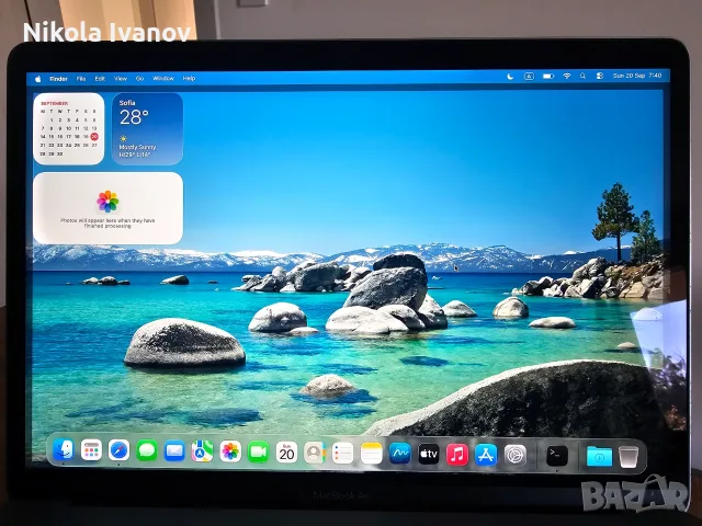 Apple MacBook Air M1 13 inch (2020) – 8GB RAM | 256GB SSD | 88% батерия | +зарядно | Space Gray, снимка 2 - Лаптопи за дома - 56153689