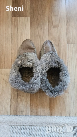 Ръчно изработени мокасини, пантофи от естесвена кожа, 38 номер, снимка 5 - Маратонки - 53066924