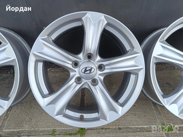 Алуминиеви джанти 17 ' цола с датчици 5x114,3 Хюндай / HYNDAI MAZDA KIA ET45 7J , снимка 9 - Гуми и джанти - 54182588