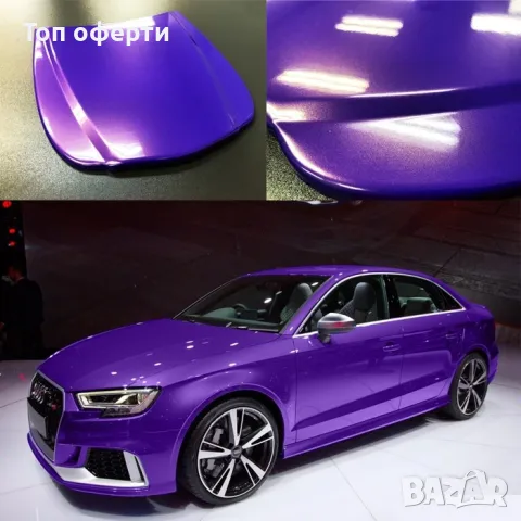 Фолио за облепяне Тъмно син/лилав металик 1.52m x 1m GL01, снимка 2 - Аксесоари и консумативи - 48812581