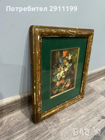 Антикварна картина, 2 бр., снимка 6 - Картини - 54303852