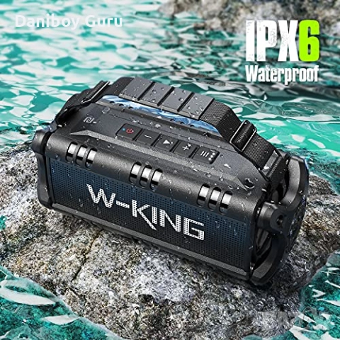 W-KING D8 50W Bluetooth тонколона, IPX6 водоустойчивост, 24 часа възпроизвеждане, 8000mAh , снимка 4 - Bluetooth тонколони - 51642880