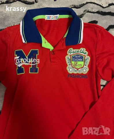 Детска блуза с дълъг ръкав и якичка (размер 10 год.), снимка 2 - Детски Блузи и туники - 48683705