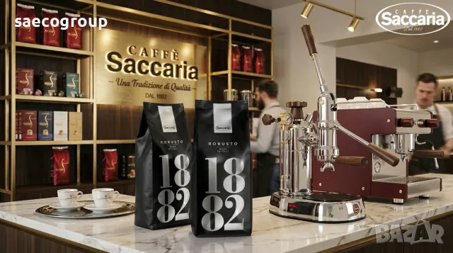 Италианско премиум кафе на зърна Caffe Saccaria Robusto 1882, снимка 5 - Други - 55927859
