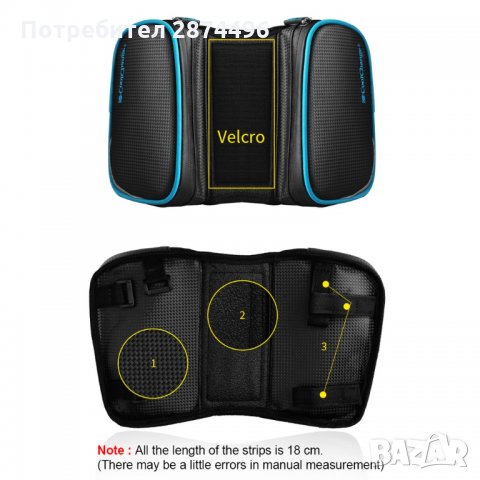 чантичка за велосипед със странични джобове Cool Change, снимка 2 - Части за велосипеди - 30909323