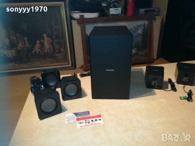 philips subwoofer+5 speakers 1612202051, снимка 9 - Тонколони - 31144664