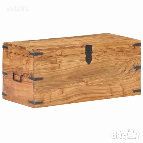 vidaXL Ракла, 90x40x40 см, акациево дърво масив, снимка 8 - Скринове - 56146618