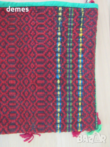 Стара ръчно тъкана вълнена капанска торбичка, снимка 2 - Колекции - 36422039