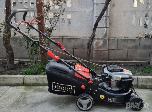 Бензинова косачка Scheppach Немско качество, Отлично състояние, снимка 2 - Градинска техника - 54106189