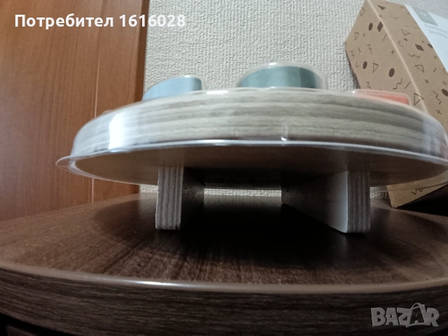 Дървен светещ часовник Мече за сортиране на форми и низанка., снимка 8 - Образователни игри - 43545522