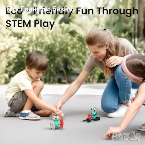 Нов STEM Соларен Робот 21 в 1 DIY Конструктор 211 Части Образователен, снимка 4 - Образователни игри - 53008810