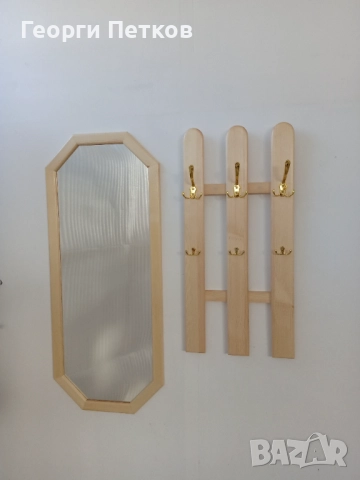 Огледало и Закачалка от масив,различни цветове., снимка 4 - Огледала - 52845027