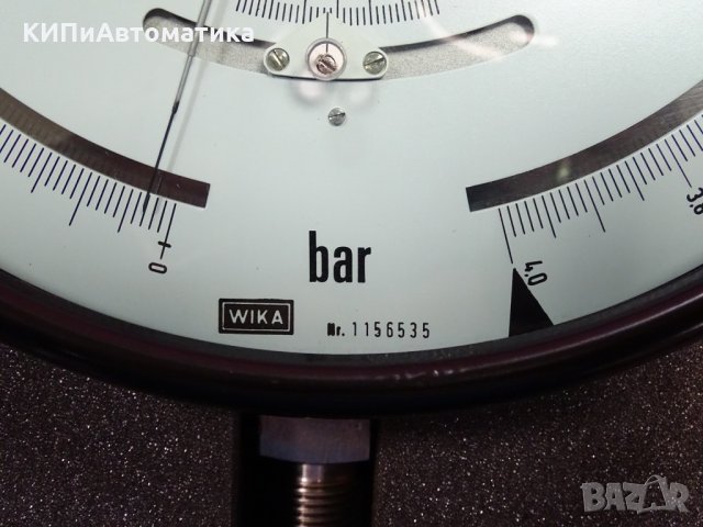 образцов манометър WIKA 341.11.250 4 Bar, снимка 6 - Резервни части за машини - 34514382