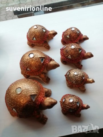 7 костенурки в комплект за декорация, снимка 4 - Статуетки - 39767801